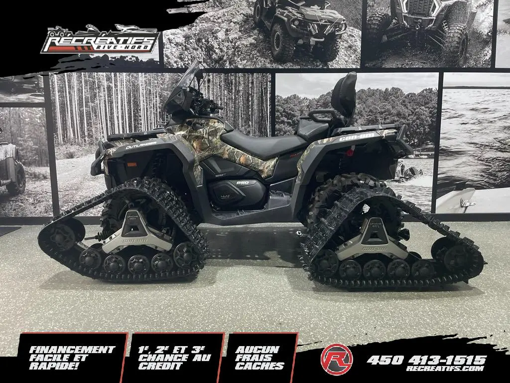 2024 Can-Am OUTLANDER MAX 850 XT MOSSY OAK - **CHENILLES APACHE 360!!**