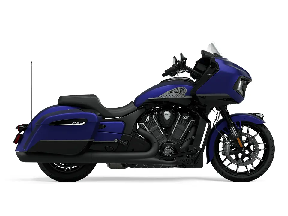 2024 Indian Motorcycle Challenger Dark Horse w/ Powerband Audio Package // Spirit Blue Smoke 
