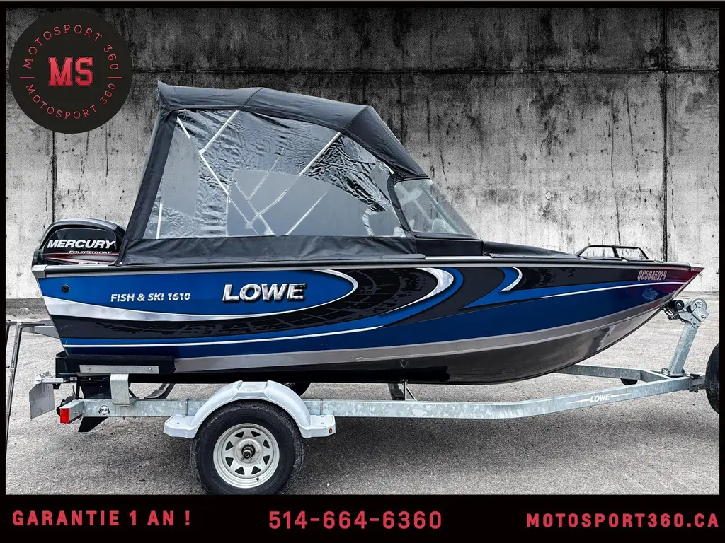 2016 LOWE 1610 FISH AND SKI 115 HP ! IMPECCABLE !  A VOIR !