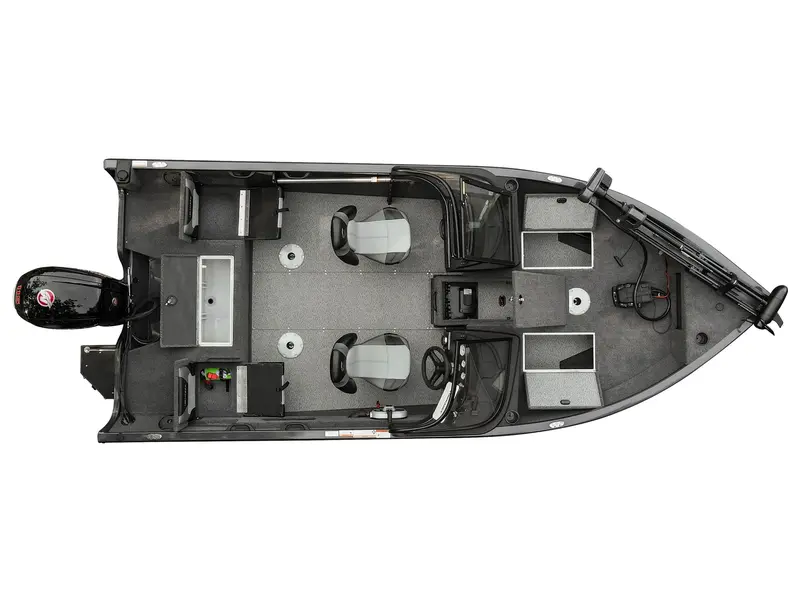 Crestliner 1750 HAWK WT JUMPSEAT - Gun Metal 2025