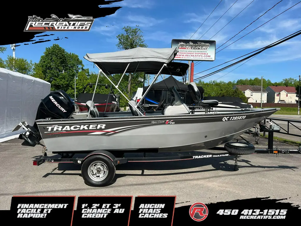 2008 TRACKER SUPER GUIDE V16 **MOTEUR MERCURY 50HP!!**