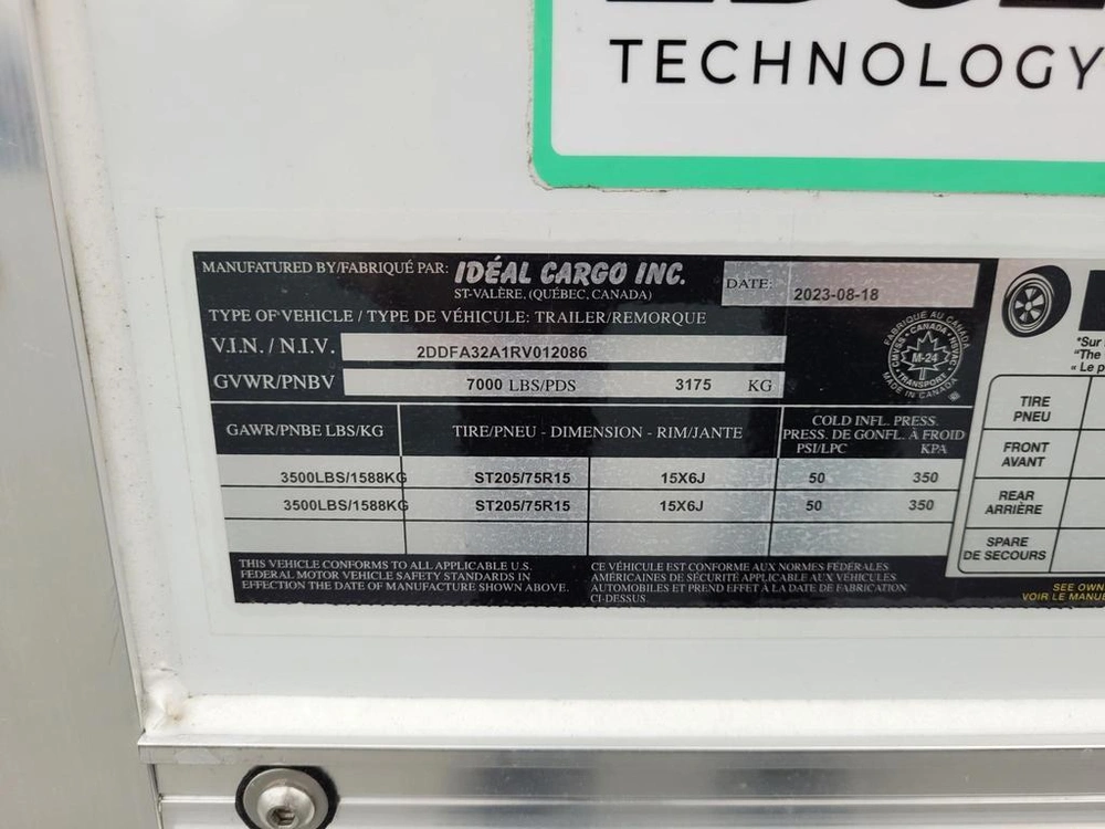 Ideal Cargo Idev714ta2 7x14 Evocore Porte Rampe 2024 alt