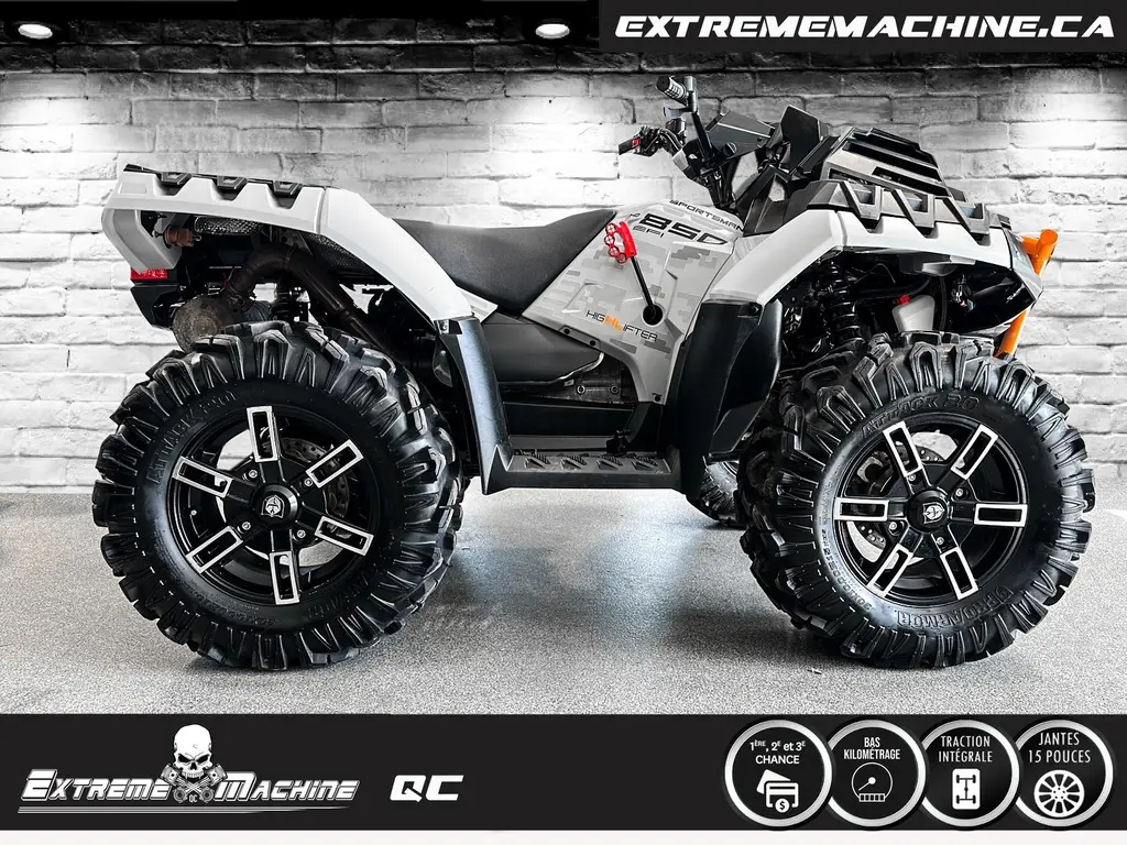 2021 Polaris SPORTSMAN 850 HIGH LIFTER EDITION GHOST GRAY SEULEMENT 1090KM!!!