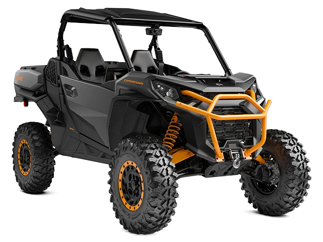 2025 Can-am Commander Xtp 1000r Mineral Grey Orange Crush alt