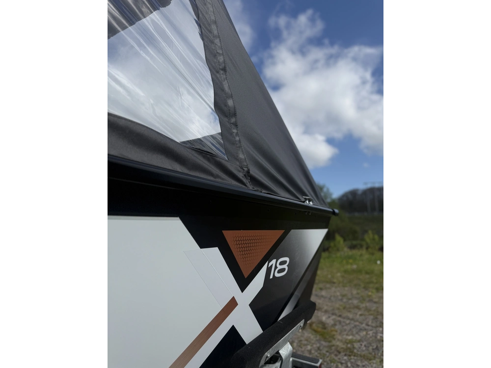 2024 Legend X18 W/ 90 Elpt 4s Merc, Galv Trailer & Bow To Stern Cover