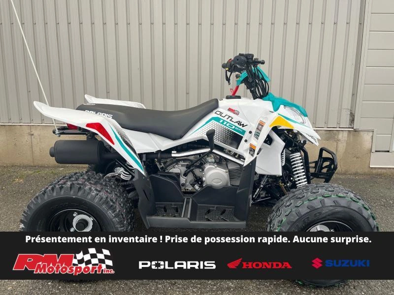 Polaris Outlaw 110 Efi - Blanc-vert 2025 alt