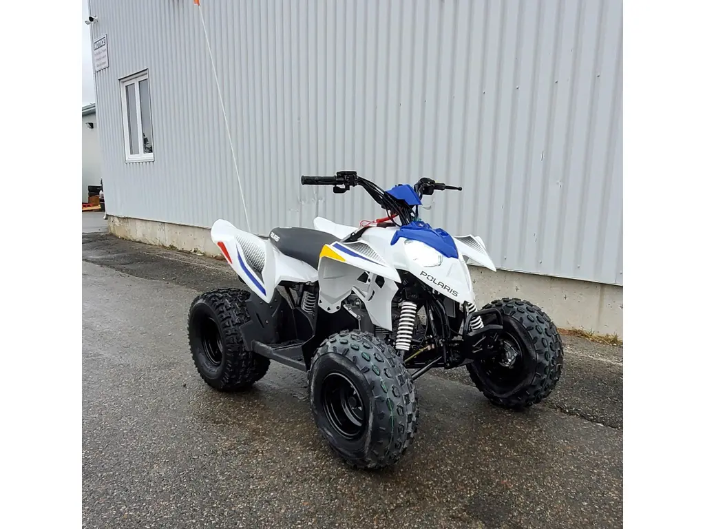 2025 Polaris OUTLAW 110 EFI - BRIGHT WHITE / BLUE