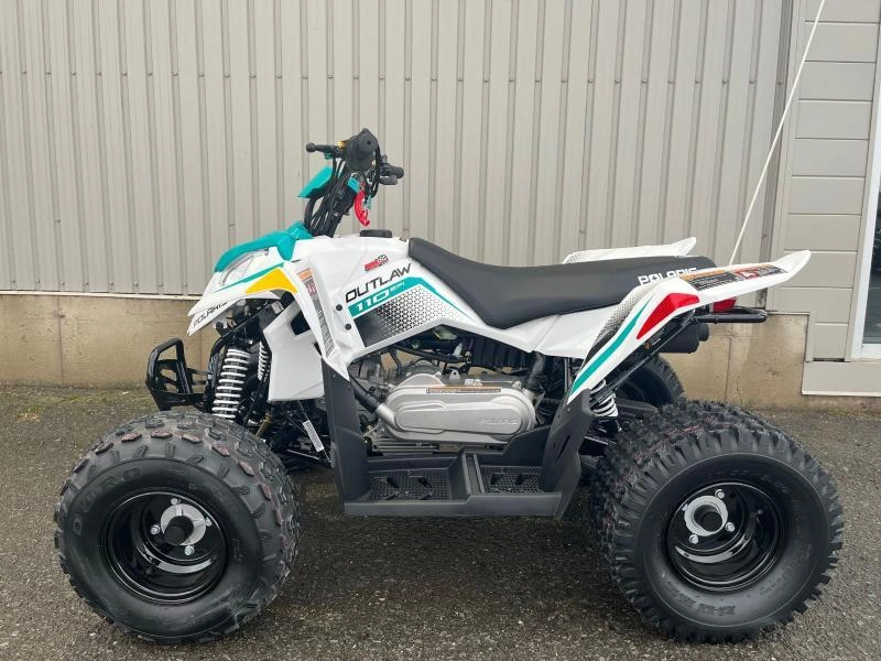 Polaris Outlaw 110 Efi - Blanc-vert 2025 alt