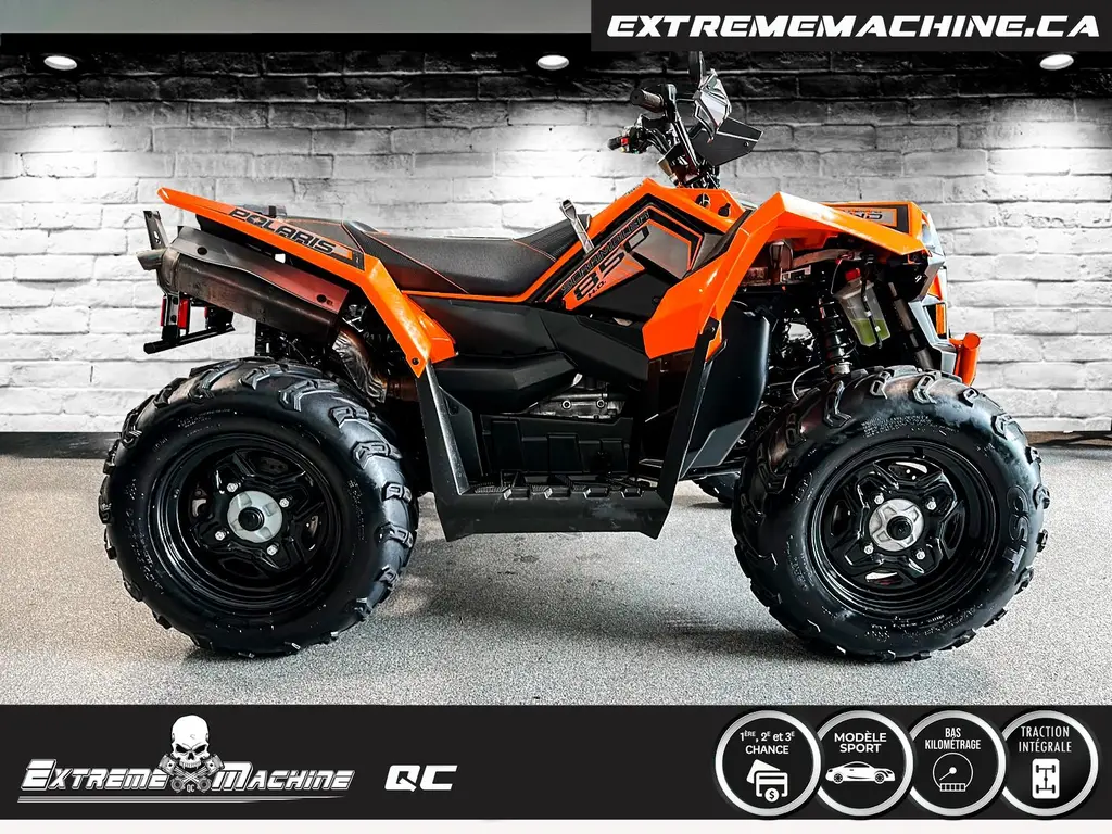 Polaris SCRAMBLER 850 ORANGE BURST 2021 - SEULEMENT 2910kM - TRÈS PROPRE!!!