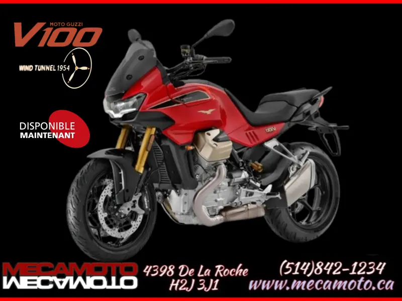 2025 Moto Guzzi V100 Mandello Wind Tunnel