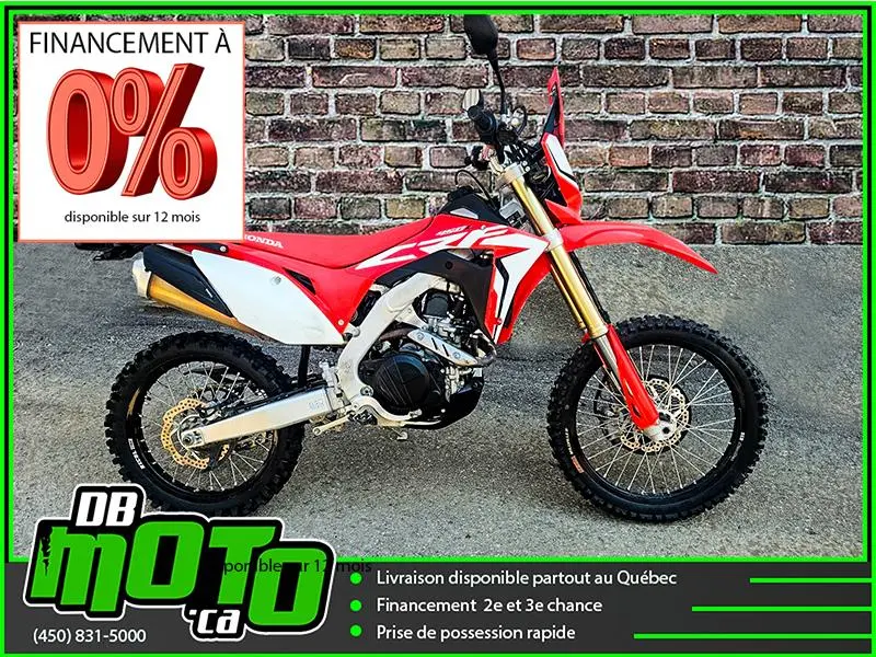 2019 Honda CRF 450 L ** 0% D’INTÉRÊT DISPONIBLE **