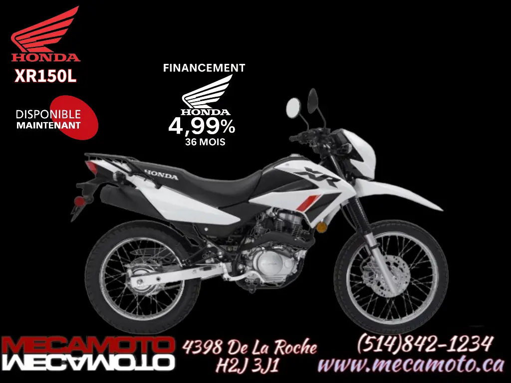 2025 Honda XR 150L - Double usage