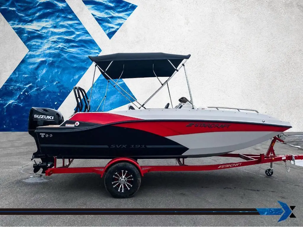Starcraft SVX 191 OB 140HP deck boat bateau Ponté 2025