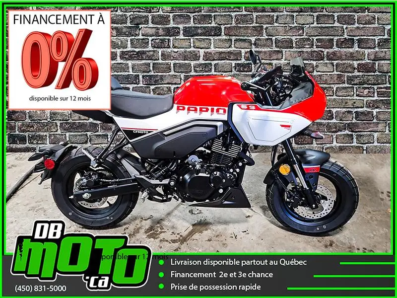 CFMOTO 125 SS PAPIO DEMO 2024 - ** 0% D'INTÉRÊT DISPONIBLE **