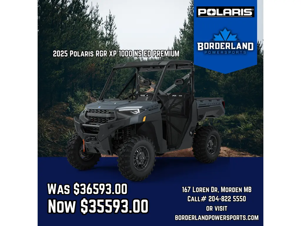 2025 Polaris RGR XP 1000 NS ED PREMIUM