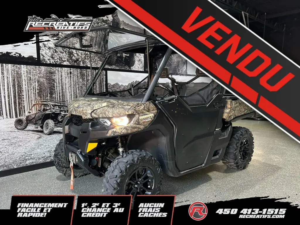 2016 Can-Am DEFENDER HD8 XT MOSSY OAK **PARFAIT POUR TRAVAILLER!!**