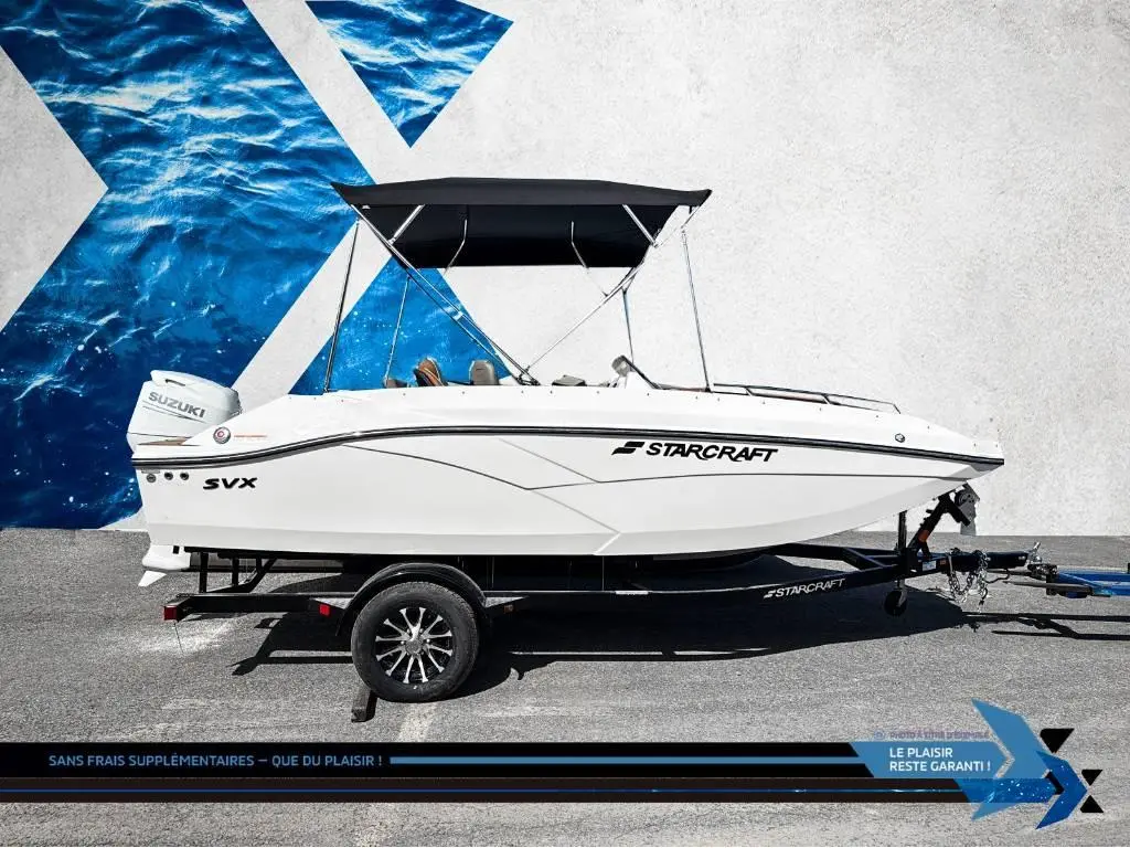 Starcraft SVX 171 OB 90HP  deck boat bateau Ponté 2025