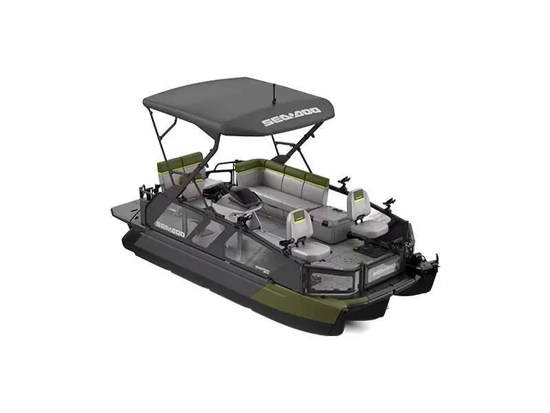 2025 Sea-Doo SWITCH FISH 21 230HP GREEN GALVANIZED TRAILER