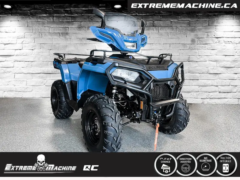 2022 Polaris SPORTSMAN 570 EPS ZENITH BLUE SEULEMENT 2837kM - TRÈS PROPRE!!!