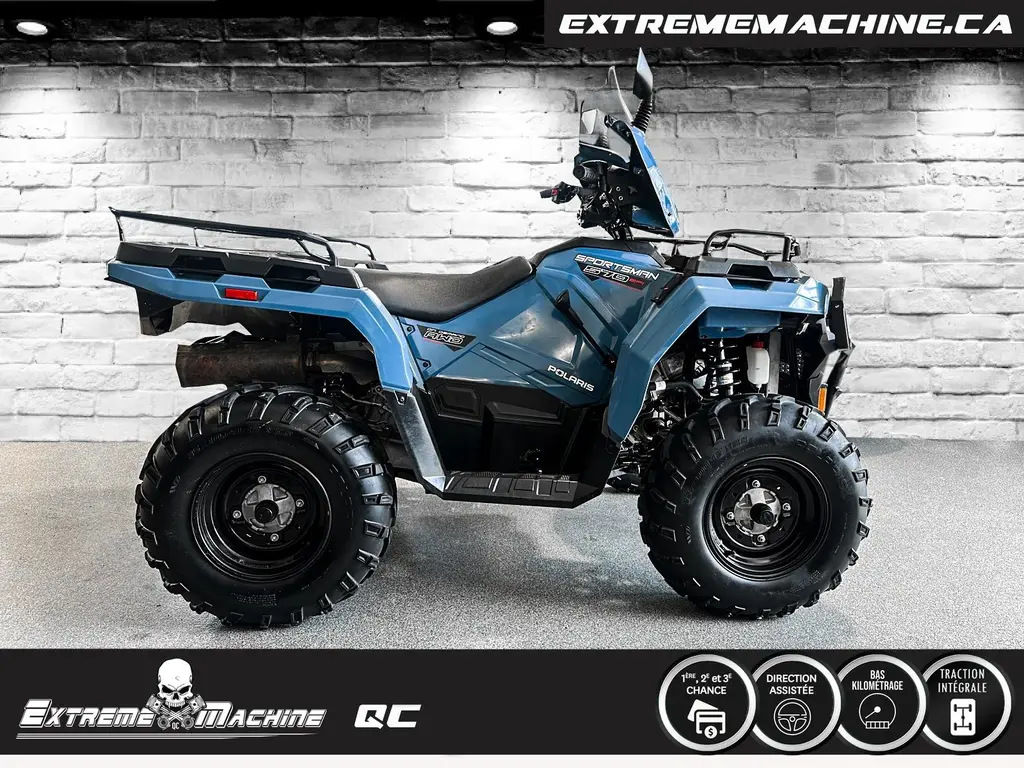 Polaris SPORTSMAN 570 EPS ZENITH BLUE 2022 - SEULEMENT 2837kM - TRÈS PROPRE!!!