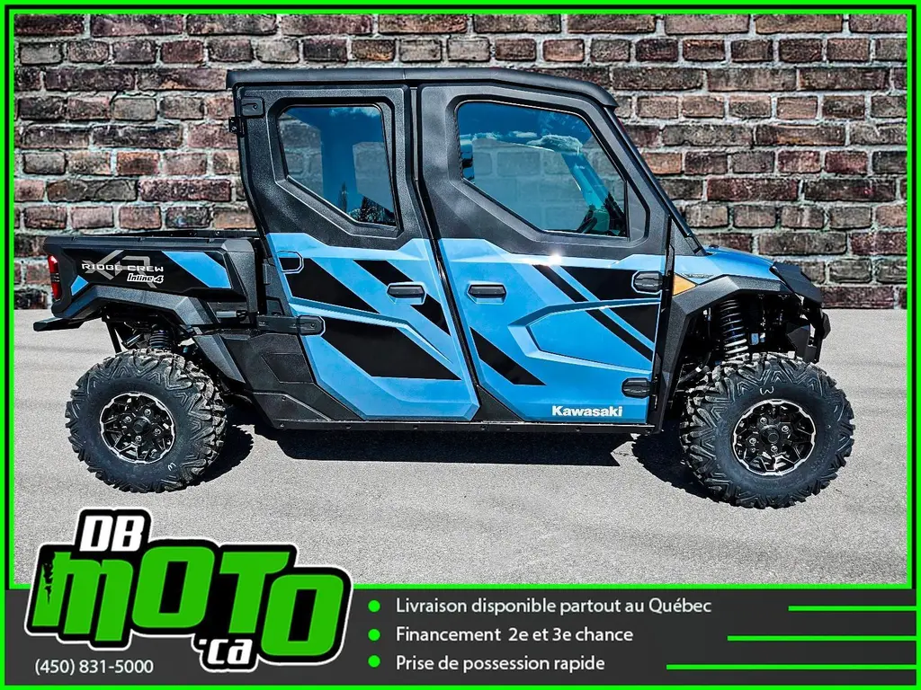 2025 Kawasaki RIDGE XR CREW LIMITED 5 PLACES DEMO ** AUCUN FRAIS CACHÉ **