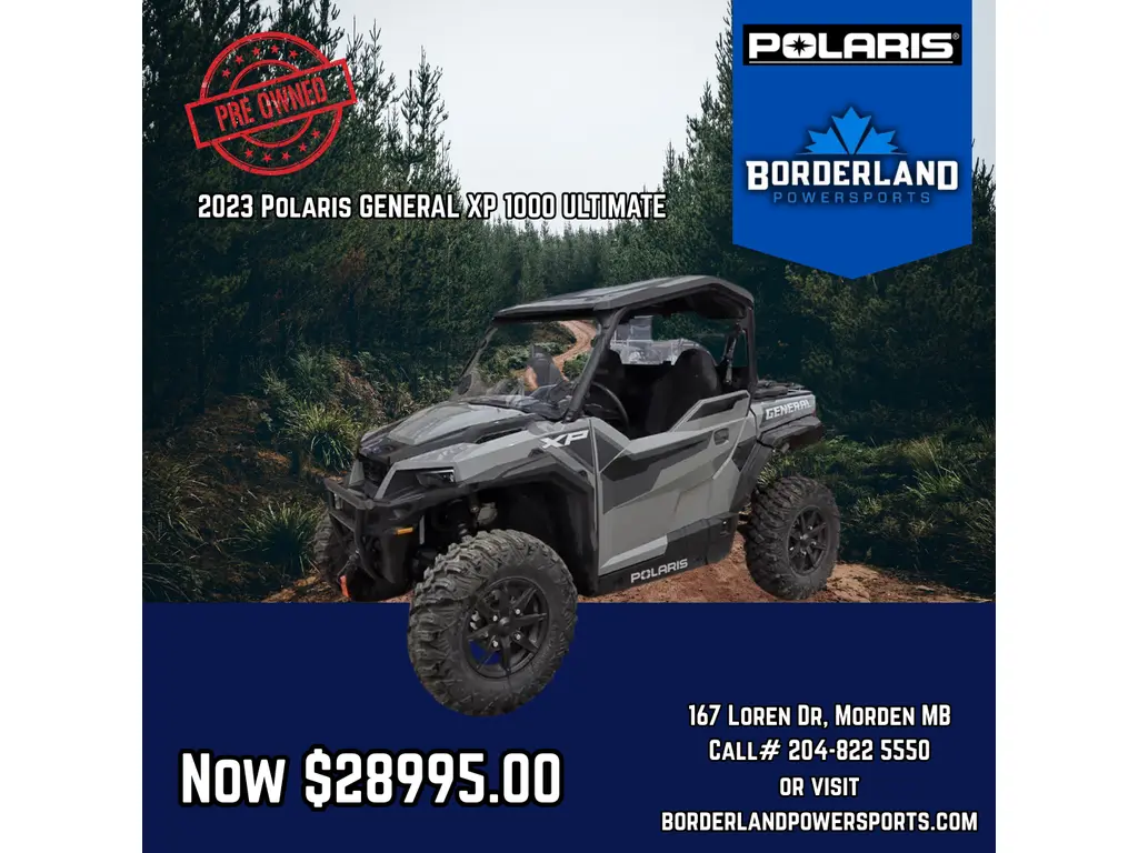 2023 Polaris GENERAL XP 1000 ULTIMATE – AVALANCHE GRAY Ultimate