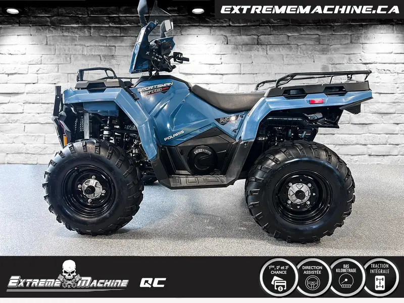 2022 Polaris SPORTSMAN 570 EPS ZENITH BLUE SEULEMENT 2837kM - TRÈS PROPRE!!!