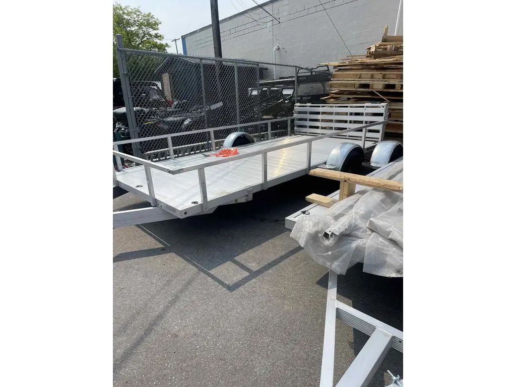 2025 Marlon Aluminum Utility Trailer 7x14 w/ aluminum storage box