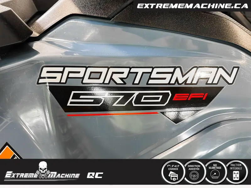 2022 Polaris SPORTSMAN 570 EPS ZENITH BLUE SEULEMENT 2837kM - TRÈS PROPRE!!!