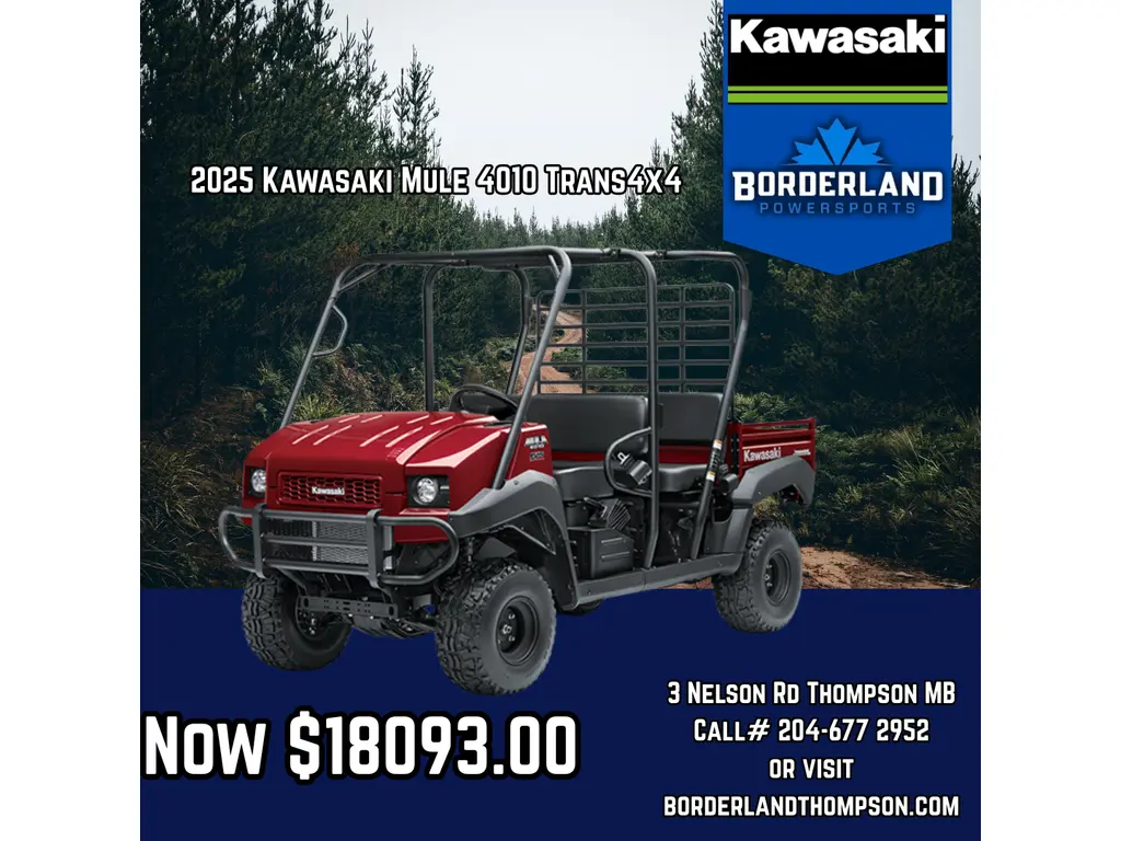 2025 Kawasaki Mule 4010 Trans4x4 