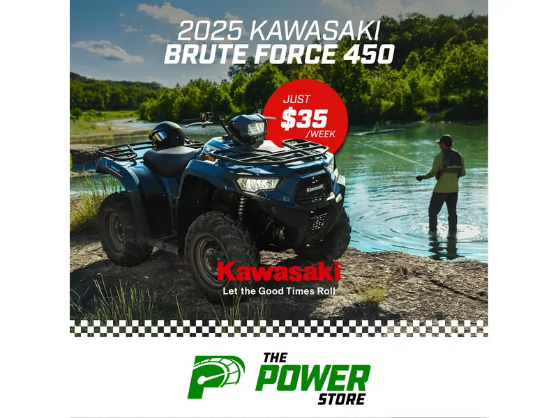 2025 Kawasaki Brute Force 450 $35/wk +Free Helmet