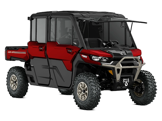 2025 Can-am Defender Max Limited Cab Hd10 Fiery Red alt