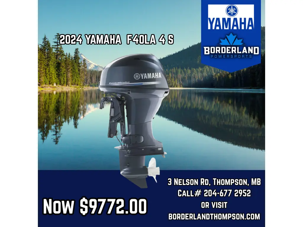 2024 Yamaha NEW YAMAHA F40LA 4 S OUTBOARD MOTOR 