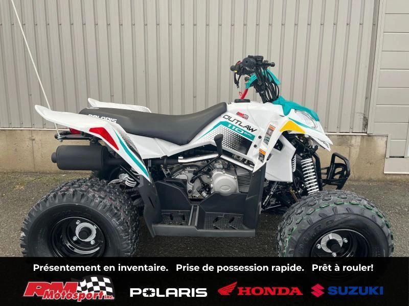 Polaris Outlaw 110 Efi - Blanc-vert 2025 alt