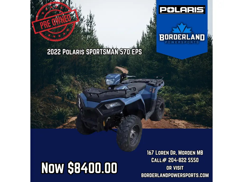 2022 Polaris SPORTSMAN 570 EPS - ZENITH BLUE