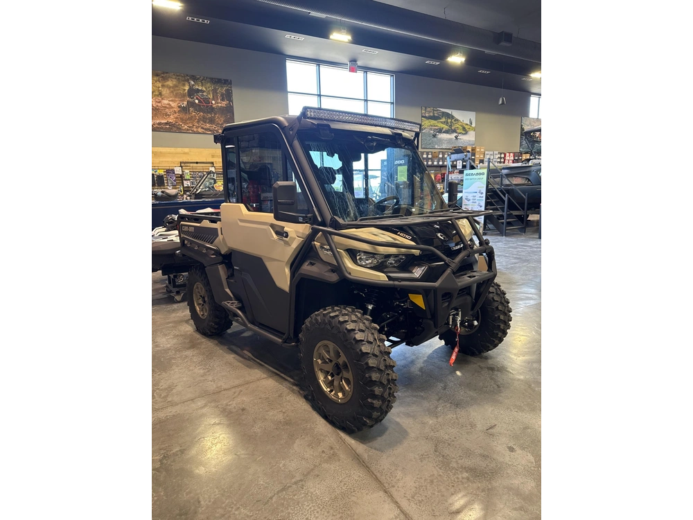 2025 Can-am Defender Limited Cab Hd10 Desert Tan & Stealth Black alt