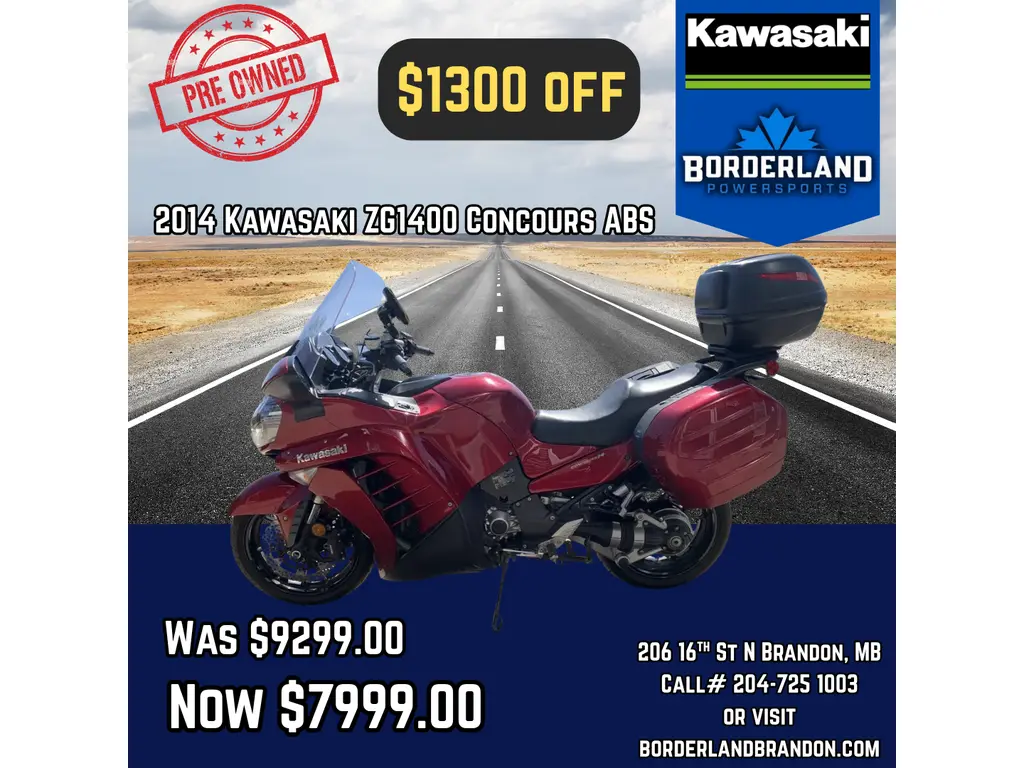 2014 Kawasaki ZG1400 Concours ABS