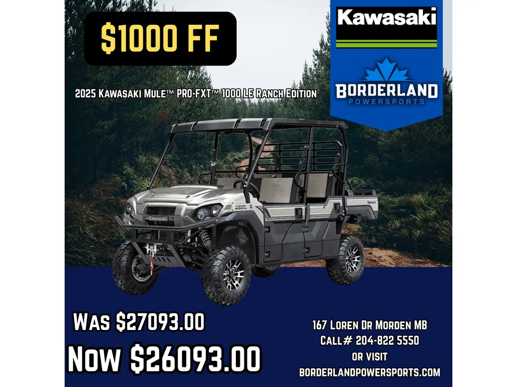 2024 Kawasaki Mule™ PRO-FXT™ 1000 LE Ranch Edition 