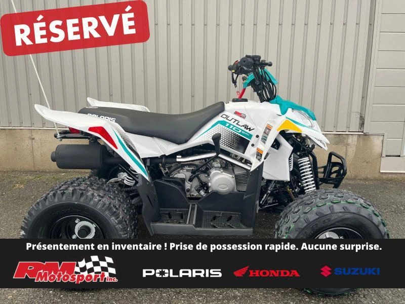 Polaris Outlaw 110 Efi - Blanc-vert 2025 alt
