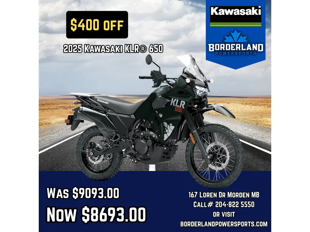 2025 Kawasaki KLR 650 Base GREEN