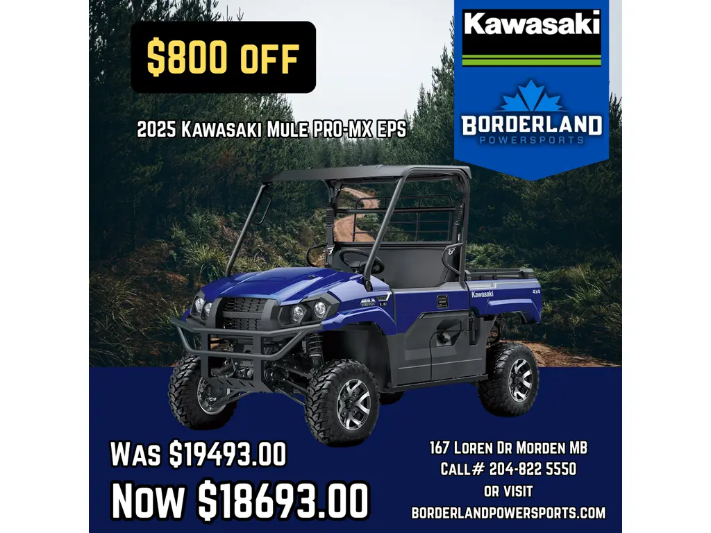 2025 Kawasaki Mule PRO-MX EPS
