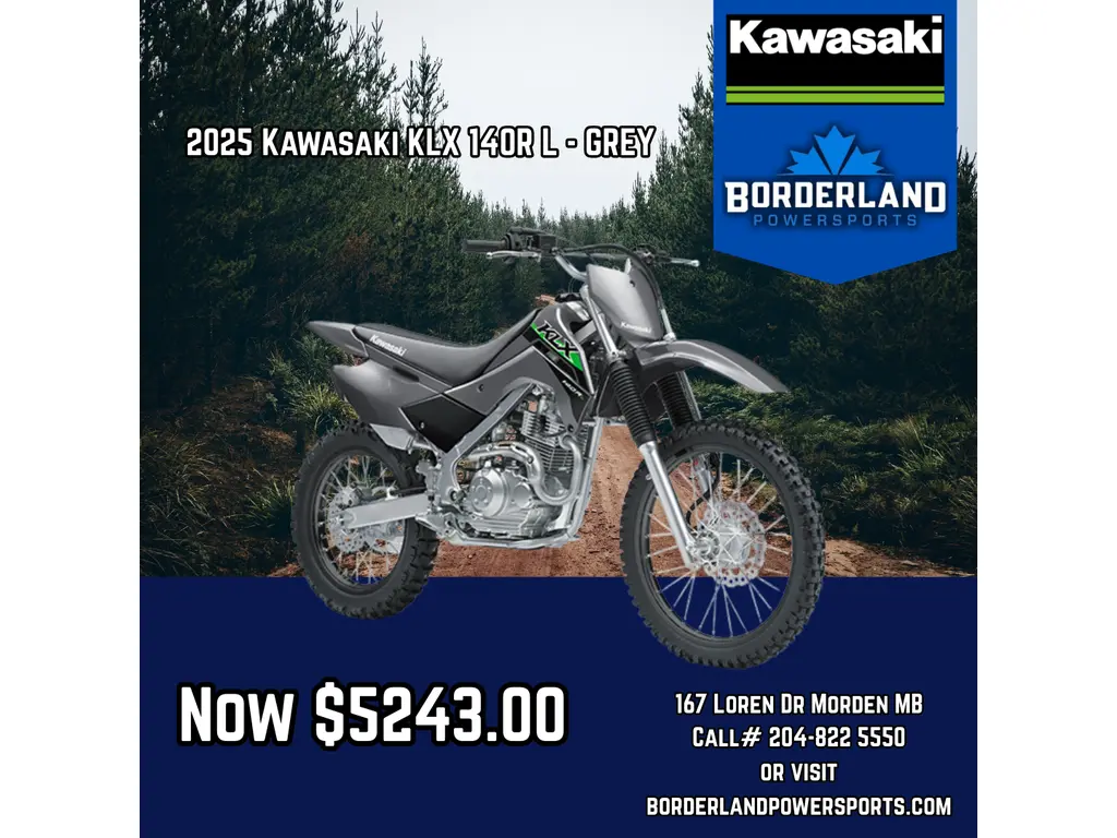 2025 Kawasaki KLX 140R L - GREY