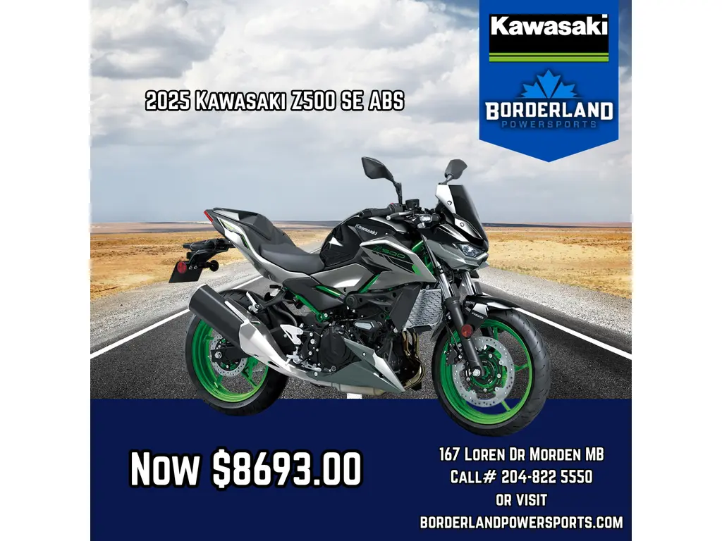 2025 Kawasaki Z500 SE ABS