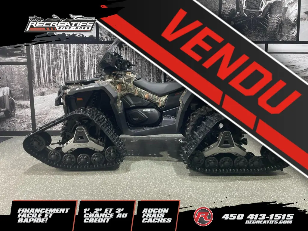 Can-Am OUTLANDER MAX 850 XT MOSSY OAK 2024 - **CHENILLES APACHE 360!!**