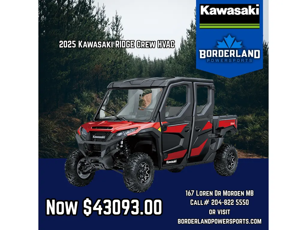 2025 Kawasaki RIDGE Crew HVAC