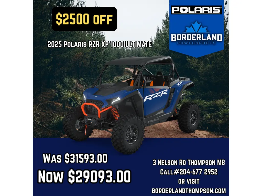2025 Polaris RZR XP 1000 ULTIMATE - POLARIS BLUE 