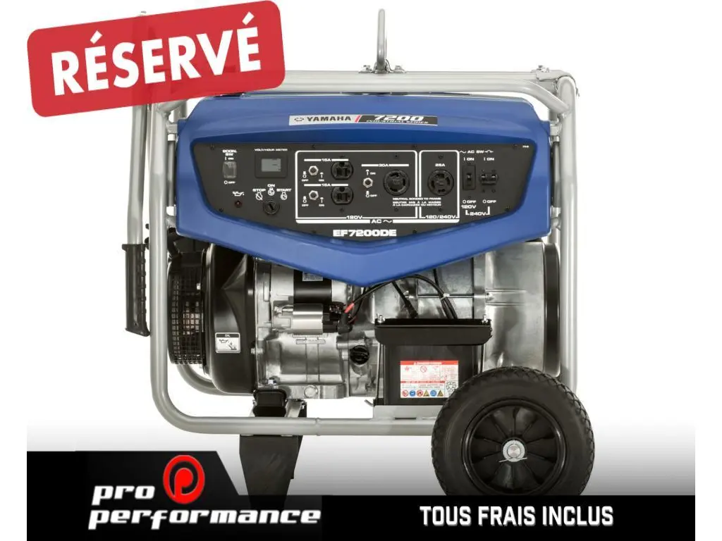 2023 Yamaha Génératrice - EF7200DE