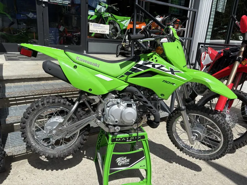 2025 Kawasaki KLX 110R L - Lime Green thumbnail 3
