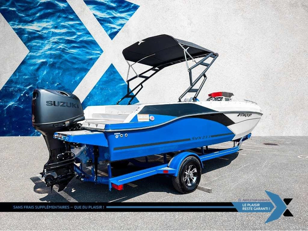 2023 Starcraft Svx 211 Ob 140hp Deck Boat Bateau Ponté Démo alt