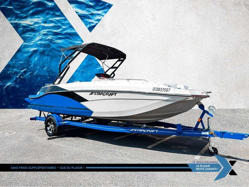 2023 Starcraft Svx 211 Ob 140hp Deck Boat Bateau Ponté Démo alt